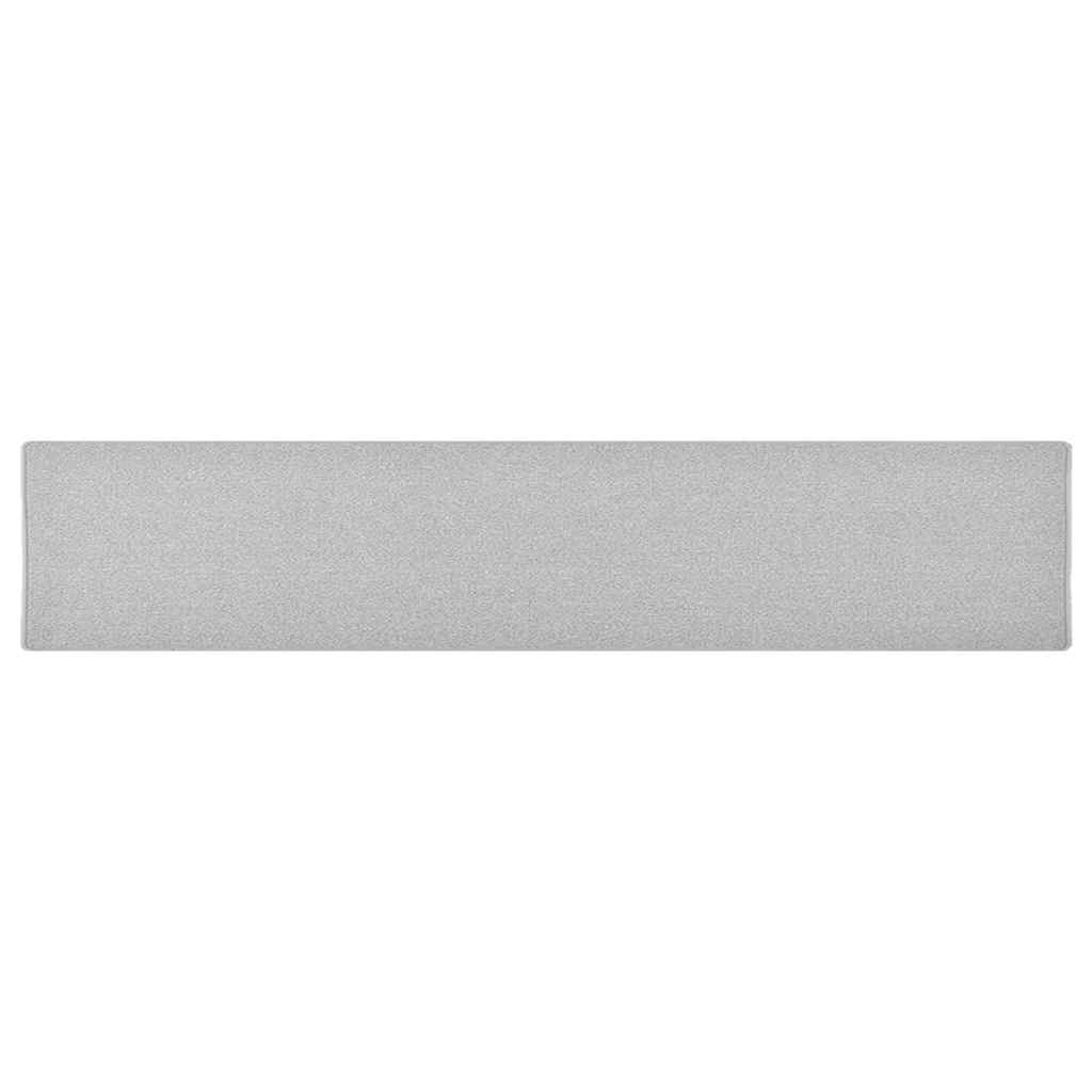 vidaXL Käytävämatto vaaleanharmaa 80x400 cm