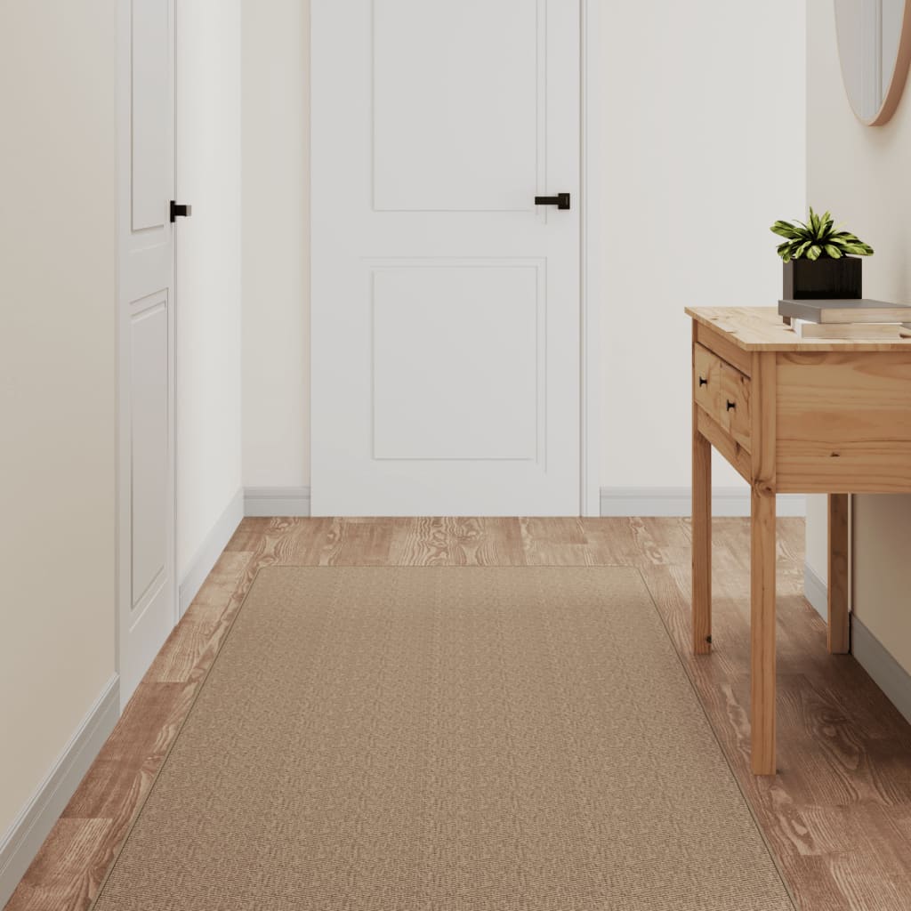 vidaXL Käytävämatto sisal-tyyli hiekka 80x400 cm