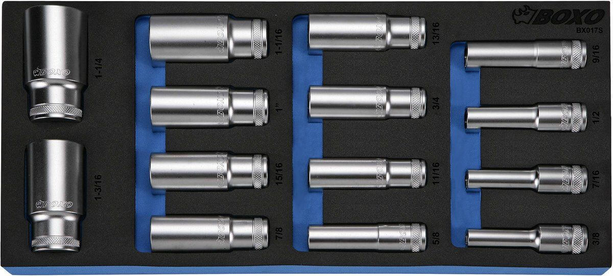 Hylsysarja pitkät 1/2", Boxo