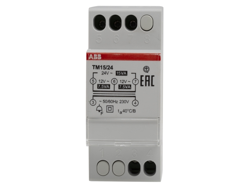 ABB-kellomuuntaja TM15/24 15VA 24VAC